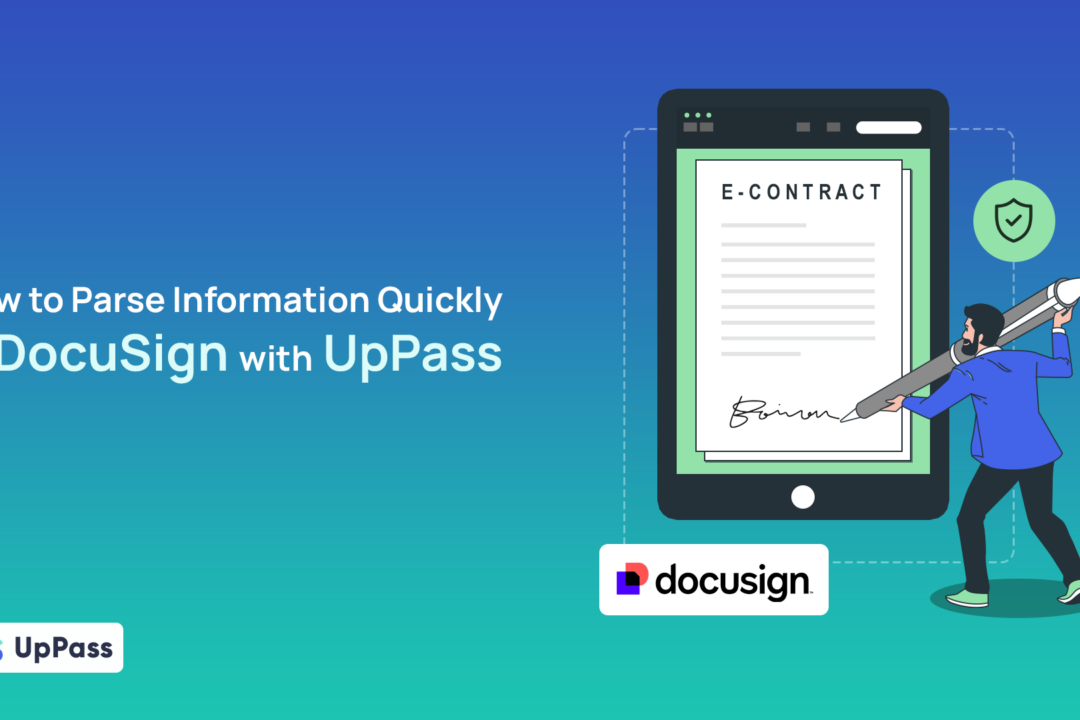 How to parse information to docusign by UpPass